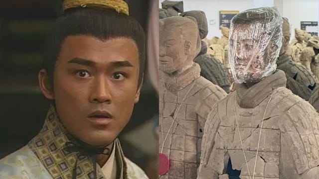 惊不惊喜，意不意外？《寻秦记》出演秦始皇，林峯竟撞脸兵马俑？！