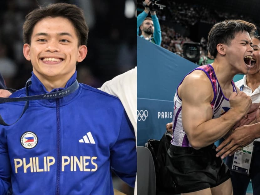 Filipino gymnast Carlos Yulo’s 2 gold medals at Paris Olympics nets him S$433,000, 3-bedroom condo, and colonoscopies for life