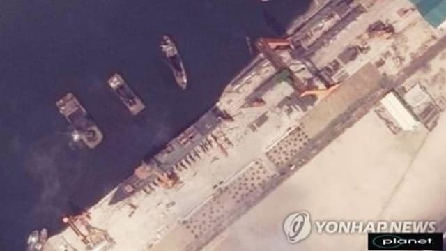 上月出事故受损后 朝鲜驱逐舰经修复重新下水