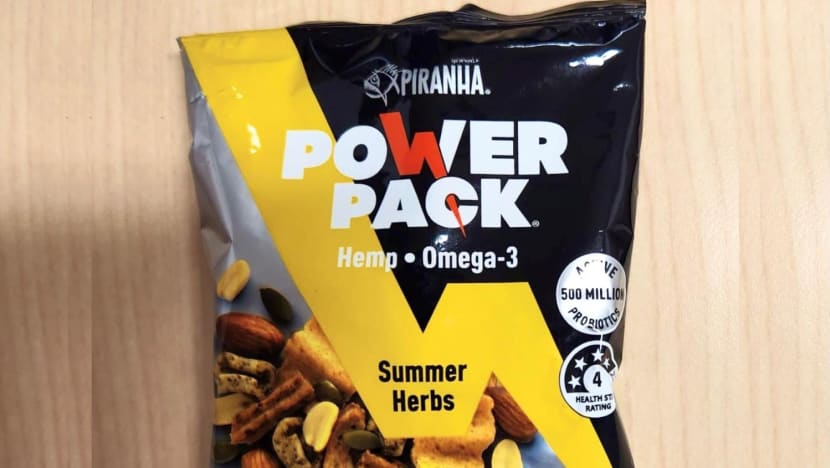 Piranha Power Pack Nuts, a snack with cannabis substance, pulled from Singapore vending machines; CNB investigating
