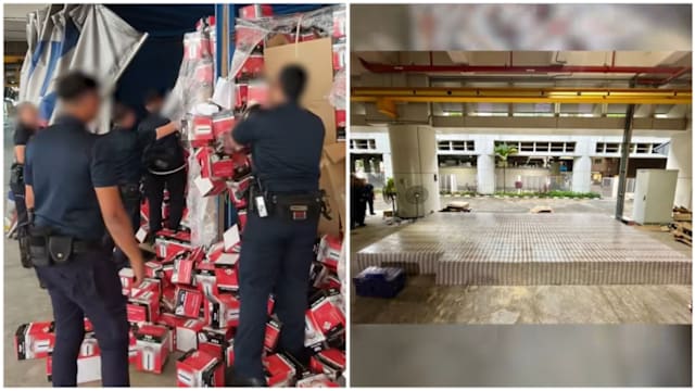 大士关卡破获走私案 马国货车暗藏漏税香烟