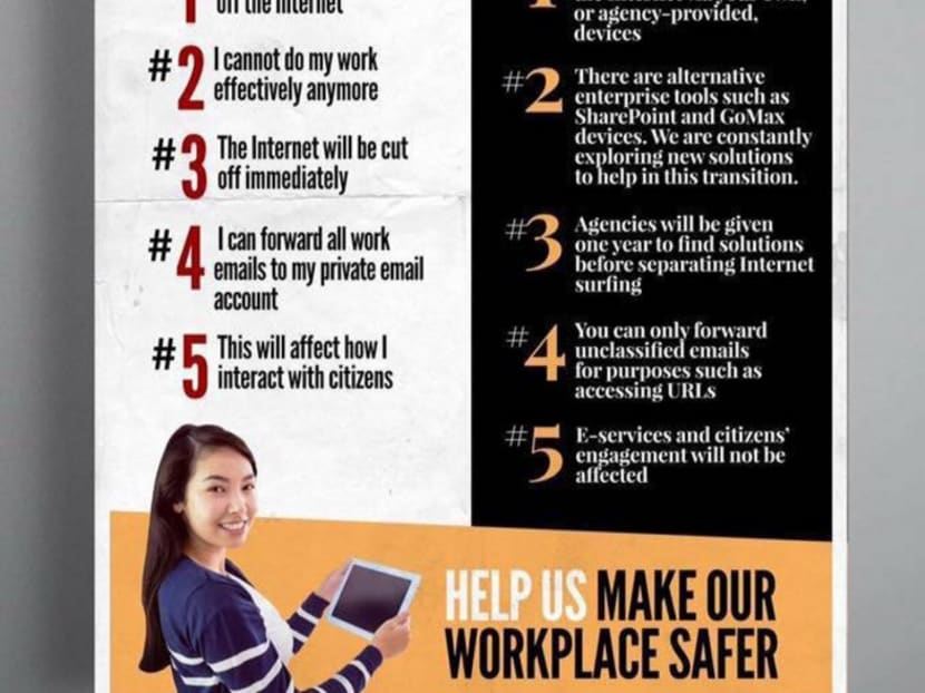 Myths and facts about internet access in Public Service/Civil Servants. Photo: IDA's Facebook page