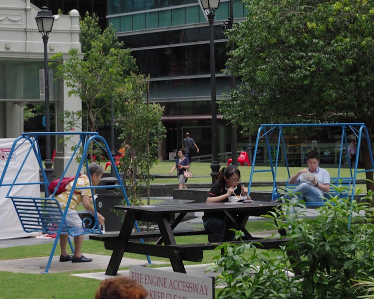 As circuit-breaker measures kick in, a usually packed CBD is largely deserted