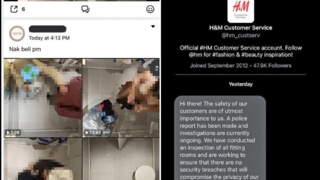 马国女子试衣被偷拍 视频在网上找买家