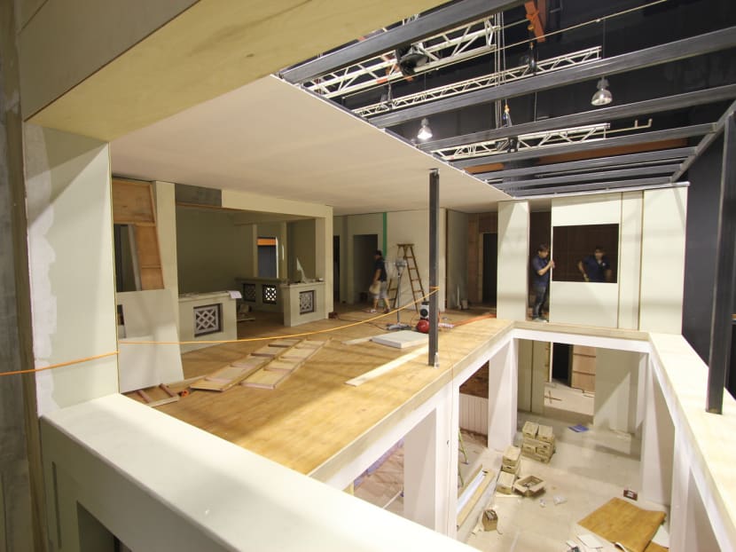TV first: A specially-built double-story set for new drama Tanglin
