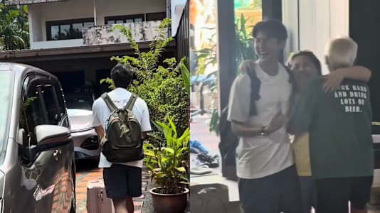 Star Search's Cai Cheng Jun Flew Home From Taiwan To Surprise His Family But Fans Got Distracted By His House Instead