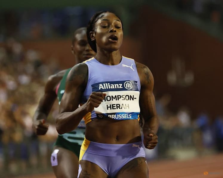 Thompson-Herah happy to be back in competition after missing Paris due to injury