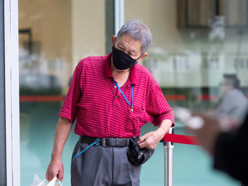 Kong Tong Ngok seen outside the State Courts on Jan 27, 2022.