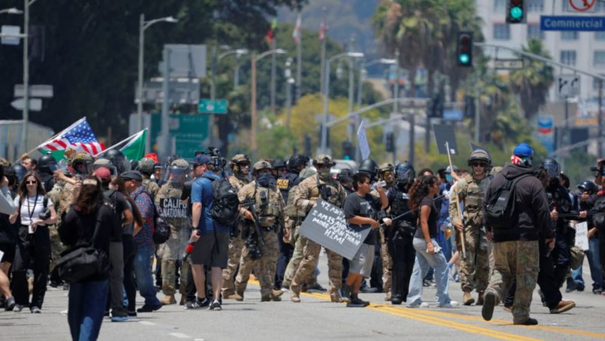 US Marines arrive in LA on Trump's orders as immigration protests persist