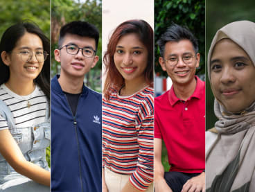 From left: Ho Soo Wee, Kaegen Teo, Sahana Asogan, Ng Shi Xuan and Atiqah Abdul Khalim.