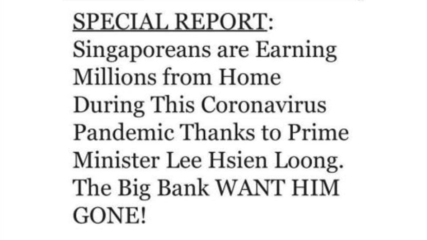 Satu lagi rencana palsu papar PM Lee sokong pelaburan kripto Satu lagi rencana palsu papar PM Lee sokong pelaburan kripto