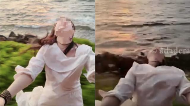 为拍美照中国女子探出火车 被击中头部惨摔