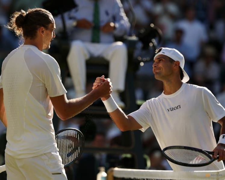 Zverev eases into Wimbledon last 16, says just getting started