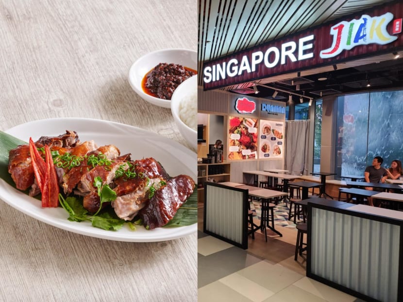 London Fat Duck launches Irish duck rice hawker stall at new Singapore Jiak food court in the CBD