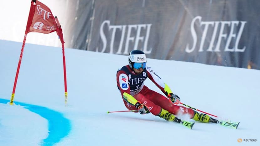 Alpine skiing-Brennsteiner claims first World Cup victory as Odermatt crashes out