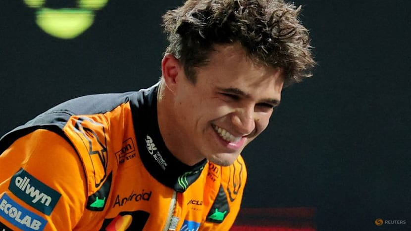 F1 leader Norris on pole in wet Las Vegas with Piastri fifth