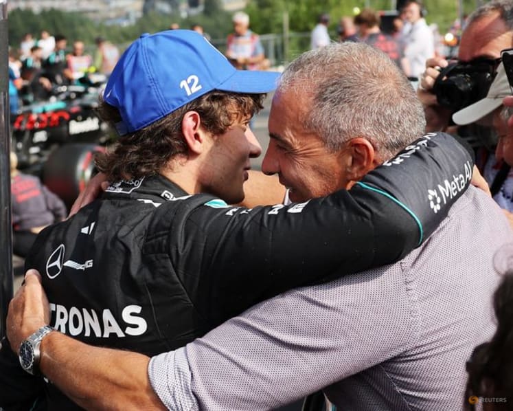 F1 leader Antonelli celebrates dad's birthday with Spa pole
