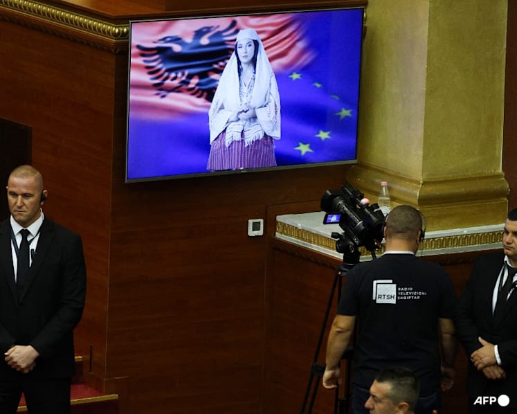 'I'm not here to replace people': Albania's AI-generated minister speaks to parliament