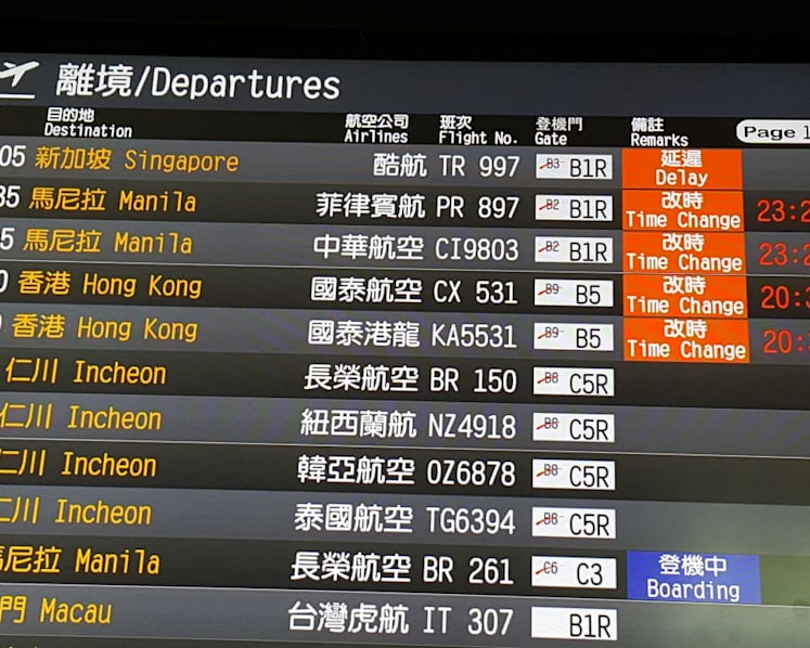 Scoot flight from Taipei to Singapore delayed for over 10 hours