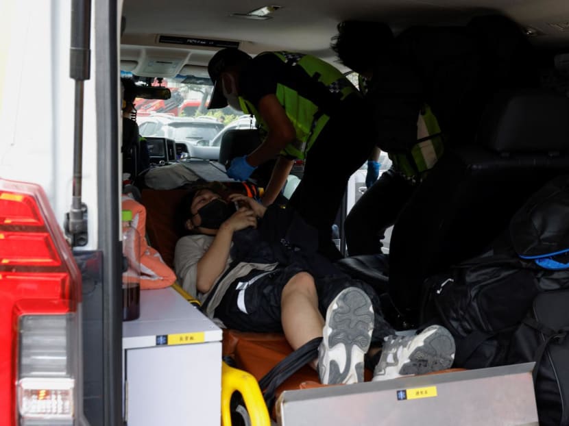 A wounded person is taken for a medical check-up after being rescued, following the earthquake, in Hualien, Taiwan on April 4, 2024. A wounded person is taken for a medical check-up after being rescued, following the earthquake, in Hualien, Taiwan on April 4, 2024.