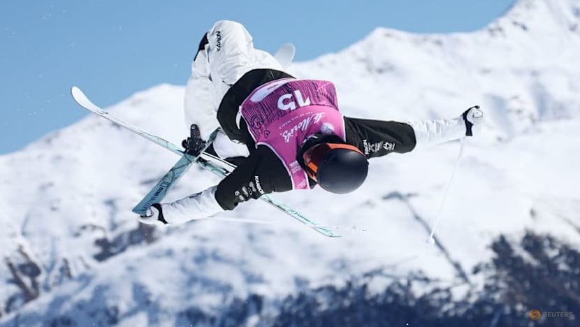 Freestyle skiing-Australian Woods edges Kingsbury on tiebreak to win moguls gold