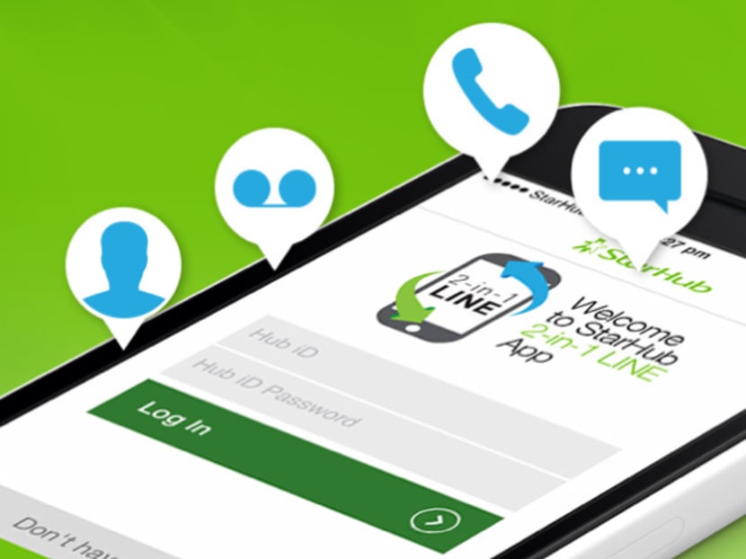 Starhub 2-in-1 LINE app. Photo: Starhub