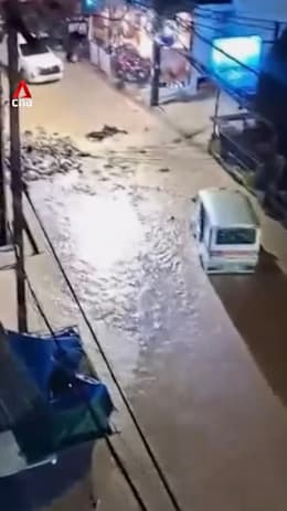 Heavy rain triggers flash floods on Thailand's  Phuket island