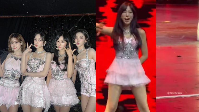 K-Pop Group Aespa Terrified By Cockroach Running Around On Stage During Performance