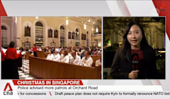 Crowds soak in Christmas cheer at Orchard Road; churchgoers gather at Cathedral of Good Shepherd