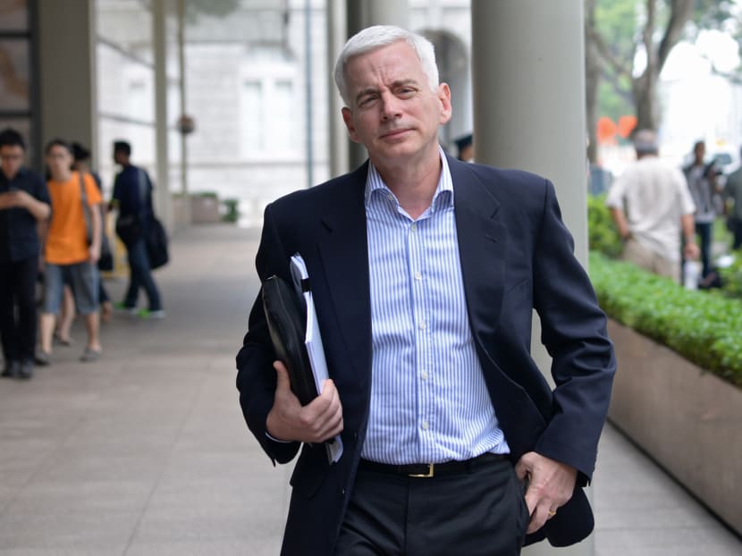 Mr Brian Selby, Chairperson of the Management Corporation Strata Title of The Seaview Condominium, at the Supreme Court on July 3 2015. Photo: Robin Choo