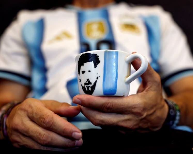 "In Messi We Trust" - Argentina have super-fan in Czech countryside