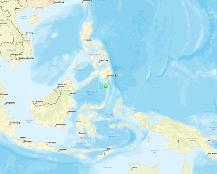 6.3-magnitude earthquake hits off southern Philippines: USGS