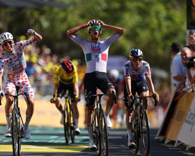 Del Toro wins Tour de France stage two as Pogacar closes in on Vingegaard