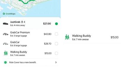 Grab Says Screenshot Of $15 Walking Buddy Service From West Of S’pore To East Is “A Joke”