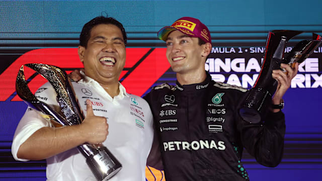 在F1颁奖礼被香槟喷洒兴奋过度 马国油总裁道歉