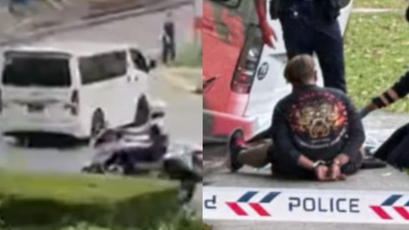 Polis trafik cedera semasa kejar van di Choa Chu Kang; pemandu diberkas