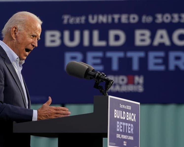 Biden hits Trump on economy in critical Pennsylvania county