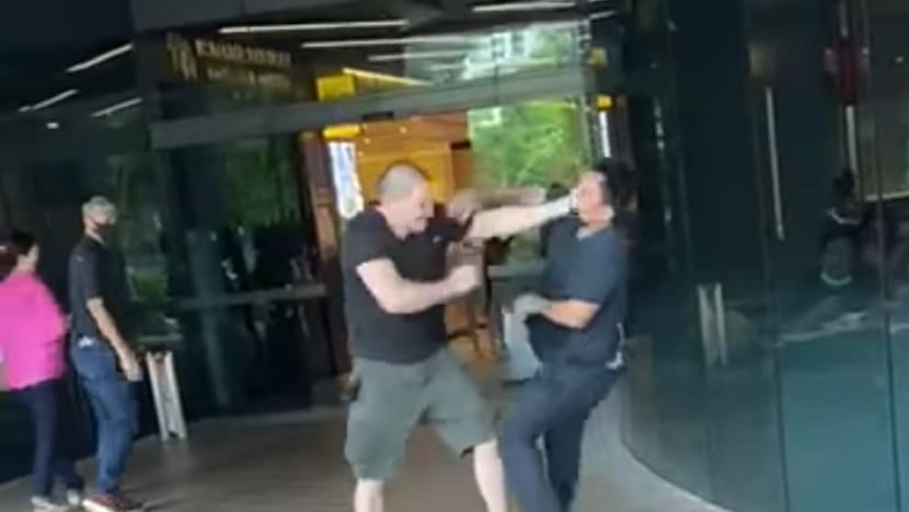Police arrest 2 men seen fighting outside Great World shopping mall