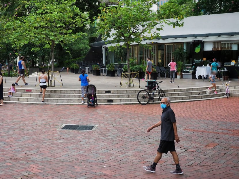 Safe distancing of one metre will be encouraged but not required for mask-on settings.