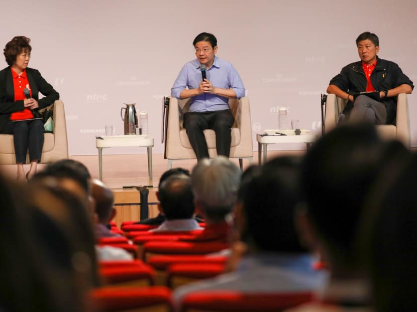 DPM Lawrence Wong speaking at the launch of Forward Singapore on June 28. DPM Lawrence Wong speaking at the launch of Forward Singapore on June 28.