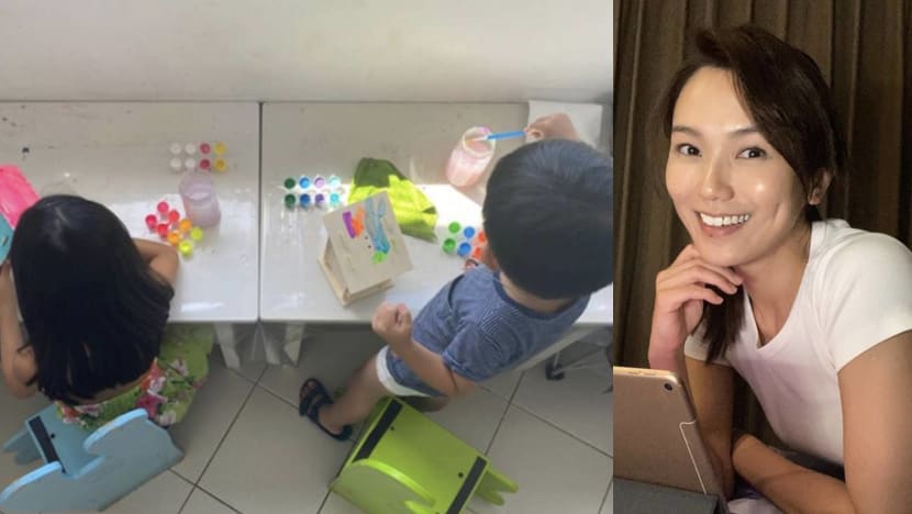 Joanne Peh Gets Crafty With Her Kids; Makes Halloween Bird Houses Joanne Peh Gets Crafty With Her Kids; Makes Halloween Bird Houses