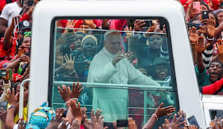 Pope urges Cameroon to reject violence at Mass that draws 120,000 people