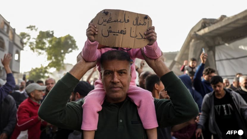 Anti-Hamas slogans chanted at hundreds-strong protest in Gaza: Witnesses Anti-Hamas slogans chanted at hundreds-strong protest in Gaza: Witnesses