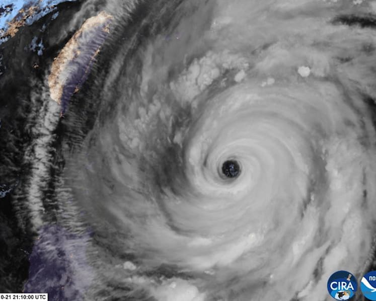 Taiwan issues land warning ahead of arrival of powerful Typhoon Champi