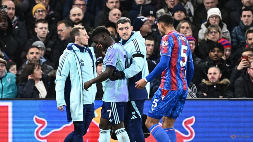 Arsenal's Saka out for more than two months after hamstring surgery