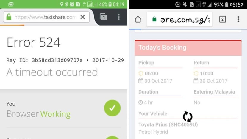 Part-time SMRT cabbies locked out of taxis in server glitch