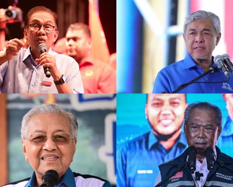 In final hours of Malaysia GE15 campaign, coalition leaders lobby undecided voters 
