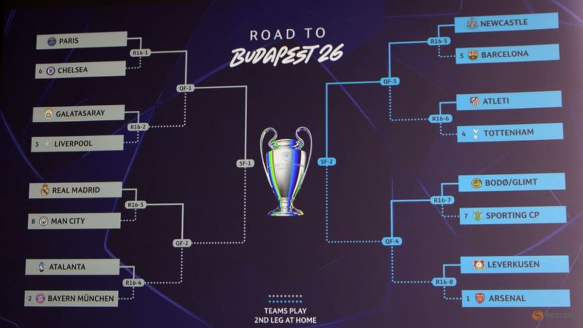 Real Madrid and Man City to meet again in Champions League last 16