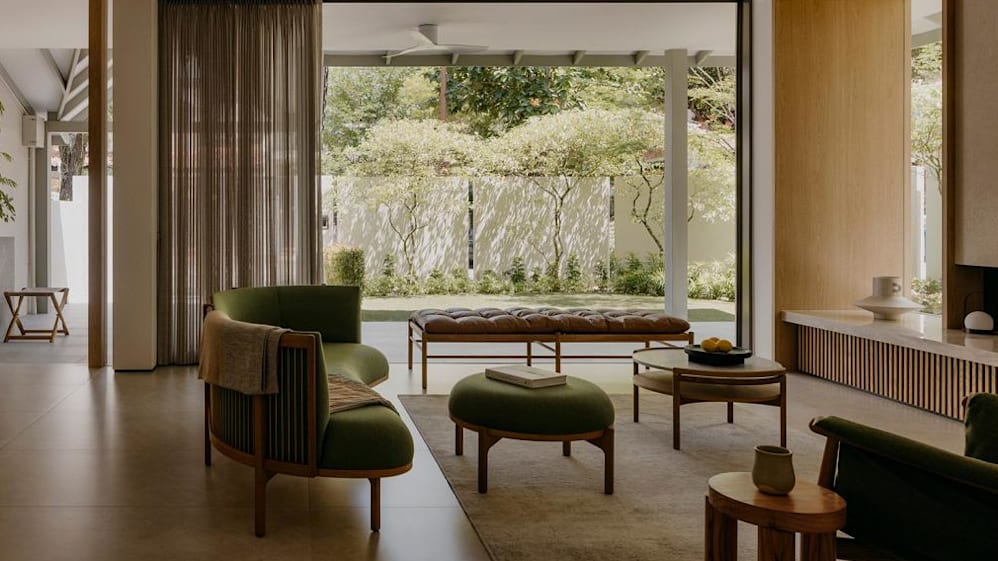 Inside a Singapore house that turns its split-level layout into a design advantage