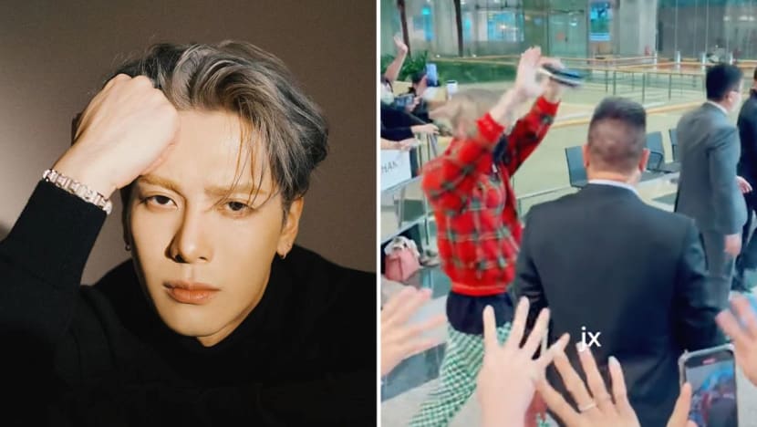 #trending: K-pop star Jackson Wang arrives in Singapore to rapturous welcome